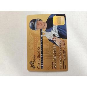 Craig Biggio - HOF - 1995 STUDIO GOLD insert #50 of 50 RAW Mint